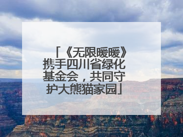 《无限暖暖》携手四川省绿化基金会，共同守护大熊猫家园