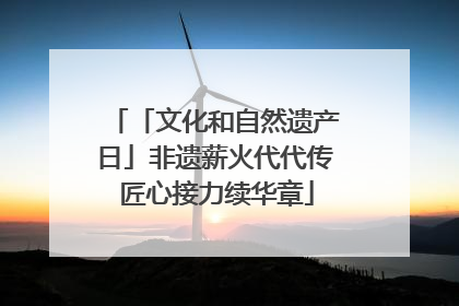 「文化和自然遗产日」非遗薪火代代传 匠心接力续华章