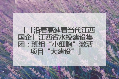 「沿着高速看当代江西国企」江西省水投建设集团：班组“小细胞”激活项目“大建设”