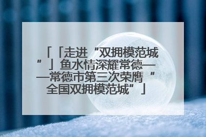「走进“双拥模范城”」鱼水情深耀常德——常德市第三次荣膺“全国双拥模范城”