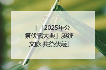 「2025年公祭伏羲大典」赓续文脉 共祭伏羲