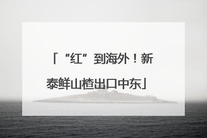 “红”到海外！新泰鲜山楂出口中东