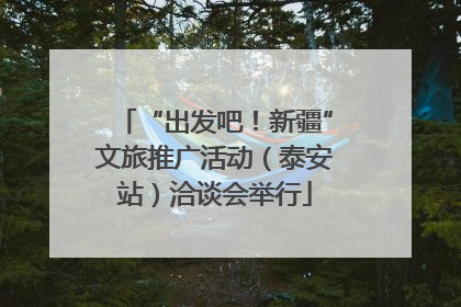 “出发吧！新疆”文旅推广活动（泰安站）洽谈会举行