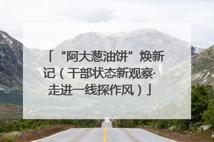“阿大葱油饼”焕新记（干部状态新观察·走进一线探作风）