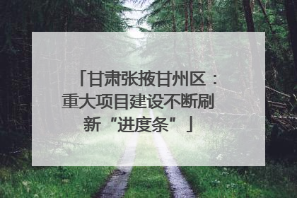甘肃张掖甘州区：重大项目建设不断刷新“进度条”
