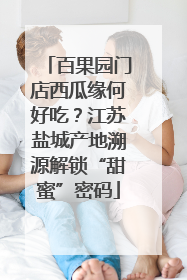百果园门店西瓜缘何好吃？江苏盐城产地溯源解锁“甜蜜”密码