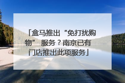 盒马推出“免打扰购物” 服务？南京已有门店推出此项服务