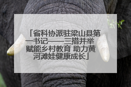 省科协派驻梁山县第一书记——三措并举 赋能乡村教育 助力黄河滩娃健康成长