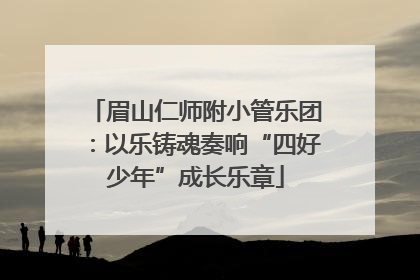 眉山仁师附小管乐团：以乐铸魂奏响“四好少年”成长乐章