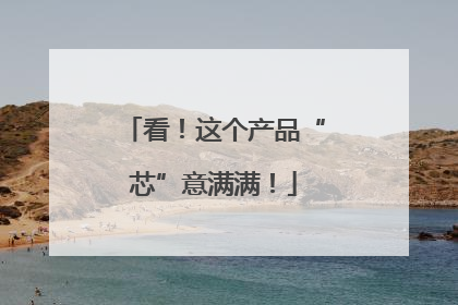 看！这个产品“芯”意满满！