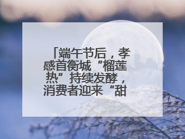 端午节后，孝感首衡城“榴莲热”持续发酵，消费者迎来“甜蜜”囤货期