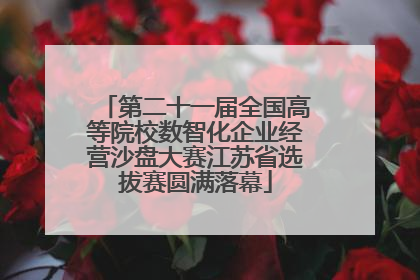 第二十一届全国高等院校数智化企业经营沙盘大赛江苏省选拔赛圆满落幕