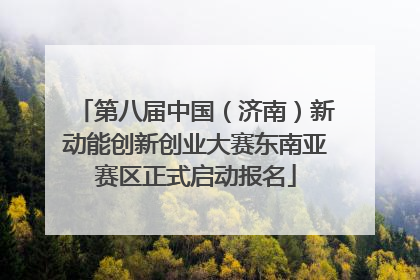 第八届中国（济南）新动能创新创业大赛东南亚赛区正式启动报名
