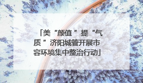 美“颜值 ”提“气质 ”济阳城管开展市容环境集中整治行动