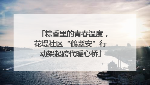 粽香里的青春温度，花堤社区“鹤耋安”行动架起跨代暖心桥
