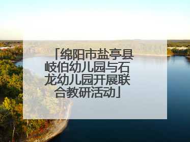 绵阳市盐亭县岐伯幼儿园与石龙幼儿园开展联合教研活动