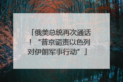 俄美总统再次通话！“普京谴责以色列对伊朗军事行动”