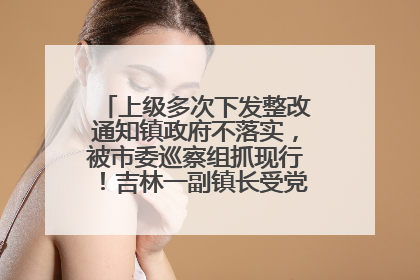 上级多次下发整改通知镇政府不落实，被市委巡察组抓现行！吉林一副镇长受党内警告处分