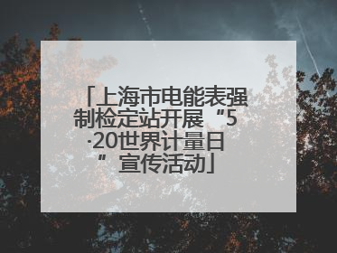 上海市电能表强制检定站开展“5·20世界计量日”宣传活动