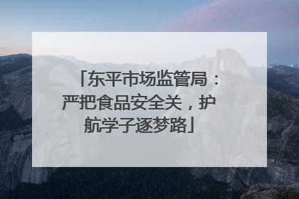 东平市场监管局：严把食品安全关，护航学子逐梦路