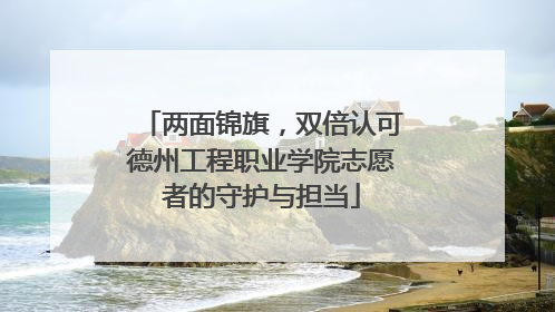 两面锦旗，双倍认可德州工程职业学院志愿者的守护与担当