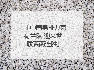 中国男排力克荷兰队 迎来世联赛两连胜