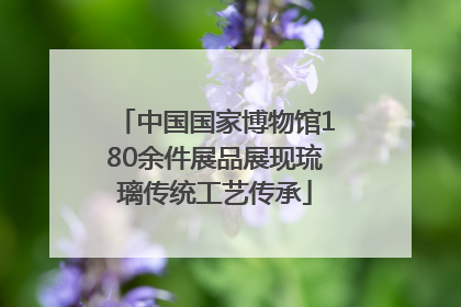 中国国家博物馆180余件展品展现琉璃传统工艺传承