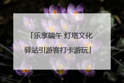 乐享端午 灯塔文化驿站引游客打卡游玩