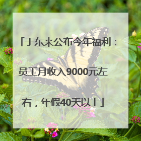 于东来公布今年福利：员工月收入9000元左右，年假40天以上