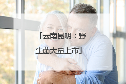 云南昆明：野生菌大量上市