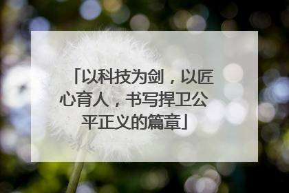 以科技为剑，以匠心育人，书写捍卫公平正义的篇章