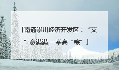 南通崇川经济开发区：“艾”意满满 一举高“粽”