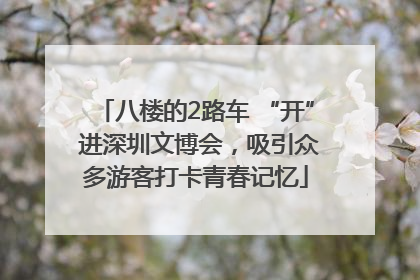八楼的2路车 “开” 进深圳文博会，吸引众多游客打卡青春记忆