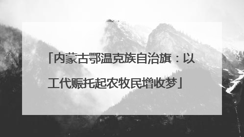 内蒙古鄂温克族自治旗：以工代赈托起农牧民增收梦