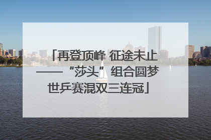再登顶峰 征途未止——“莎头”组合圆梦世乒赛混双三连冠