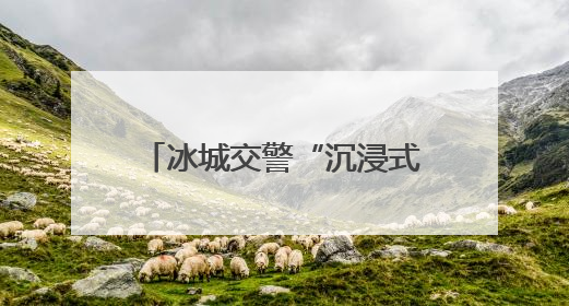 冰城交警“沉浸式体验”宣传安全