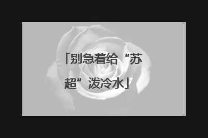 别急着给“苏超”泼冷水