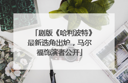 剧版《哈利波特》最新选角出炉，马尔福饰演者公开