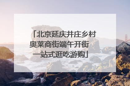 北京延庆井庄乡村奥莱商街端午开街 一站式逛吃游购