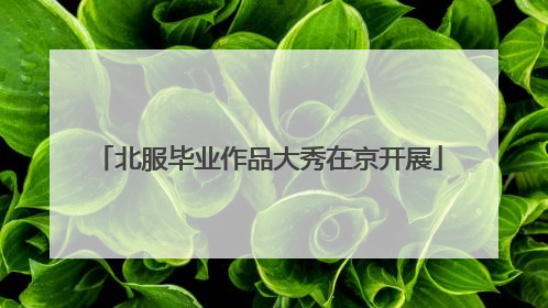 北服毕业作品大秀在京开展