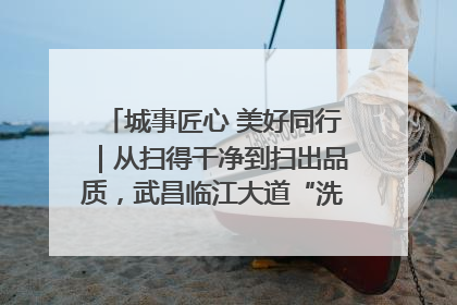 城事匠心 美好同行｜从扫得干净到扫出品质，武昌临江大道“洗”出洁净样板路