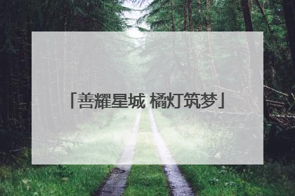 善耀星城 橘灯筑梦