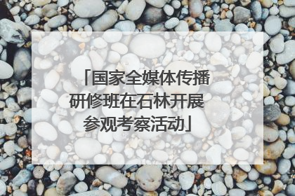 国家全媒体传播研修班在石林开展参观考察活动