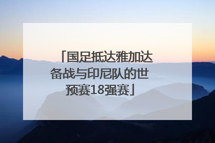 国足抵达雅加达备战与印尼队的世预赛18强赛