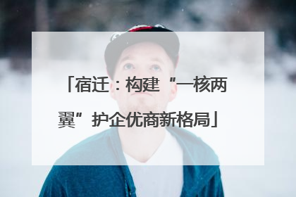 宿迁：构建“一核两翼”护企优商新格局