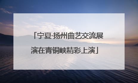 宁夏·扬州曲艺交流展演在青铜峡精彩上演