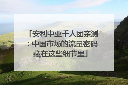 安利中亚千人团亲测：中国市场的流量密码 藏在这些细节里