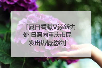 夏日看海又添新去处 日照向重庆市民发出热情邀约