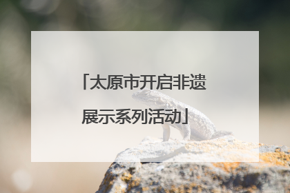 太原市开启非遗展示系列活动