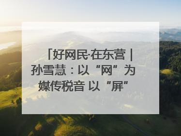 好网民·在东营｜孙雪慧：以“网”为媒传税音 以“屏”为介助发展